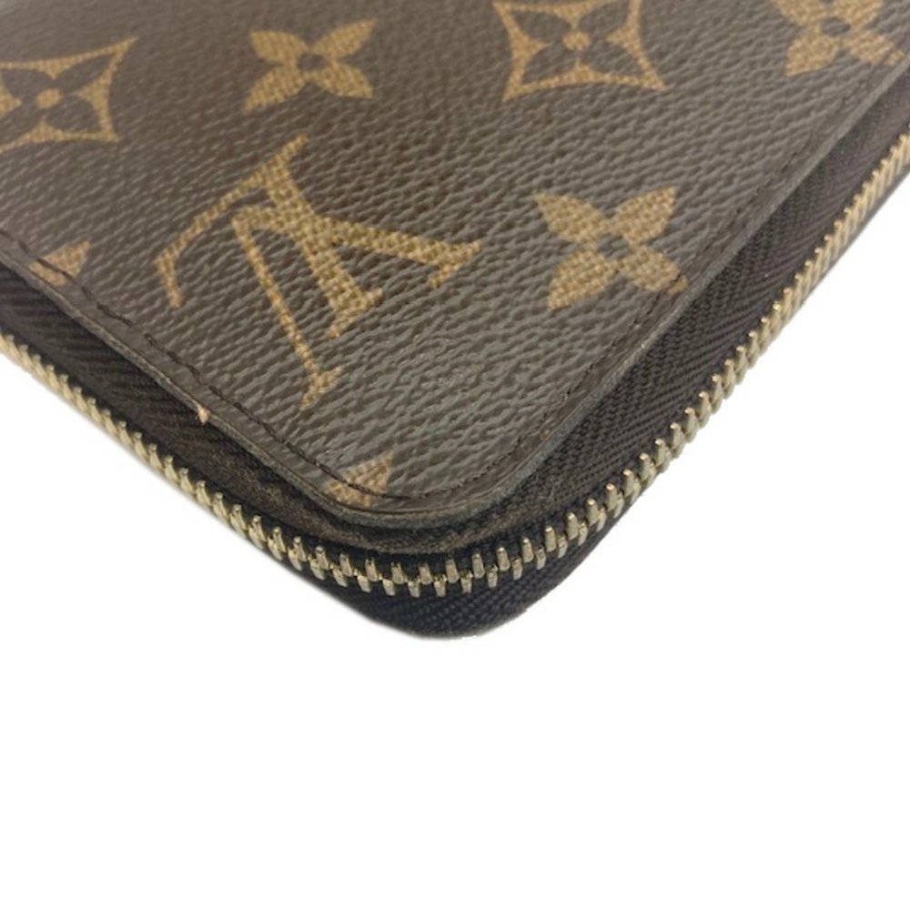 LOUIS VUITTON Monogram Zippy Wallet Round Zipper Long M60017 Men's Women's - Picture 4 of 10